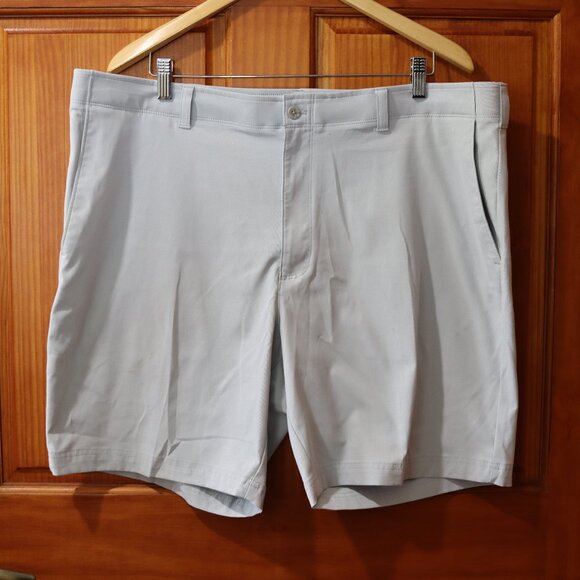 Nicklaus Mens Light Gray Khaki Shorts 40 - Picture 1 of 9